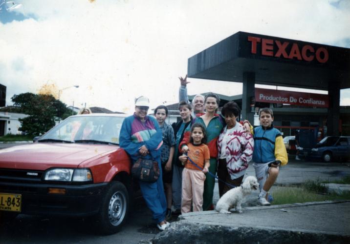 Ismael Camacho with his family- 1993